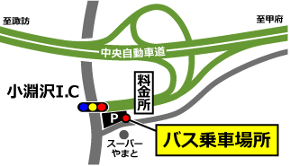 小淵沢ICの地図